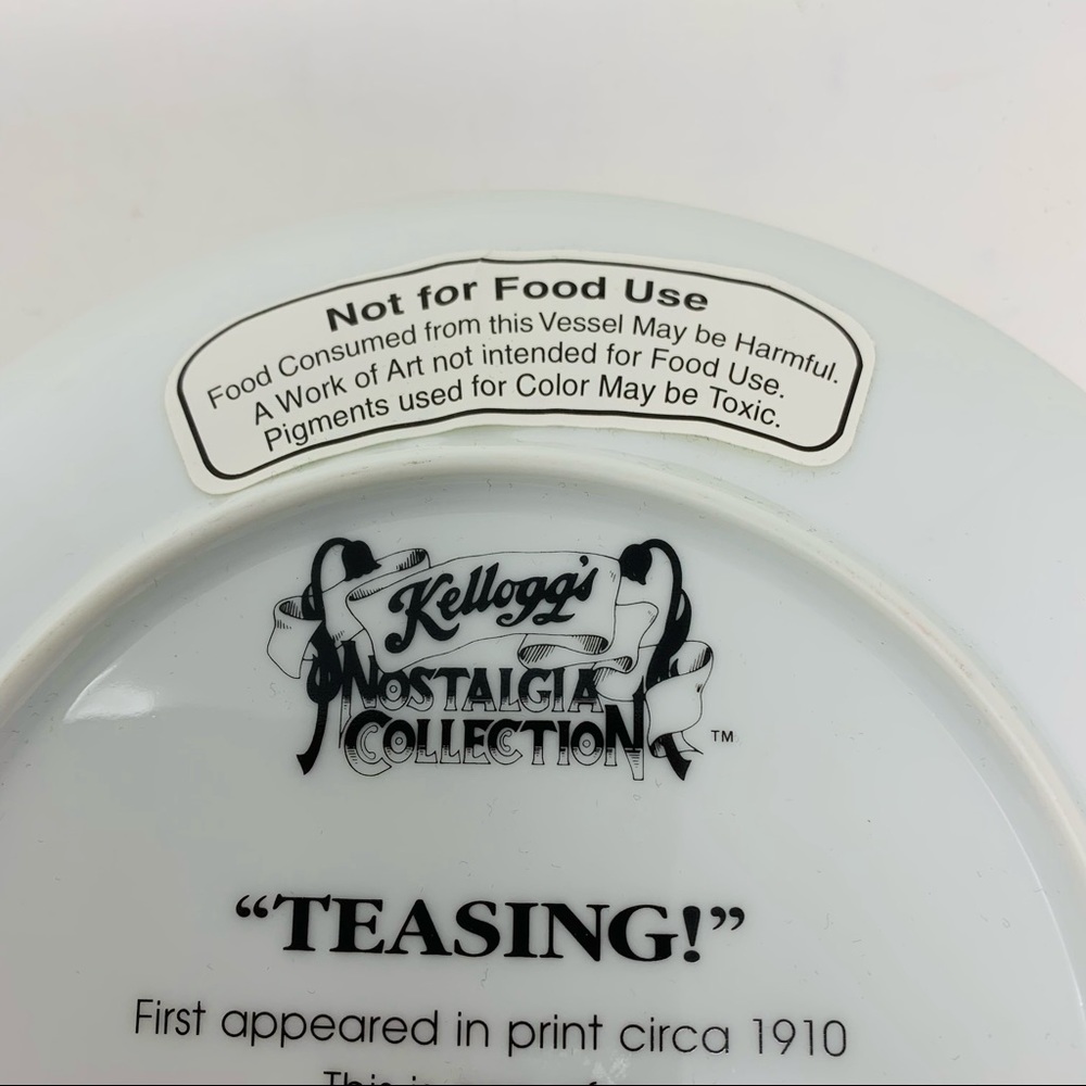 Vintage 1994 Kellogg Nostalgia Collection Plate #3408 of 7200 Ad for Plate Wall - Picture 4 of 7
